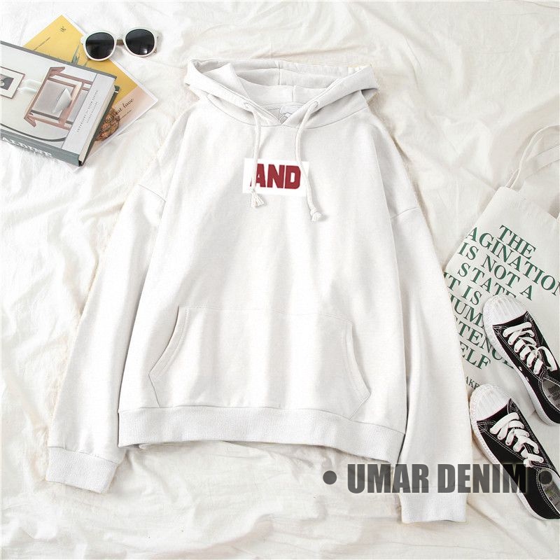 And Hoodie Pria Wanita Unisex Korean Style Bahan Fleece