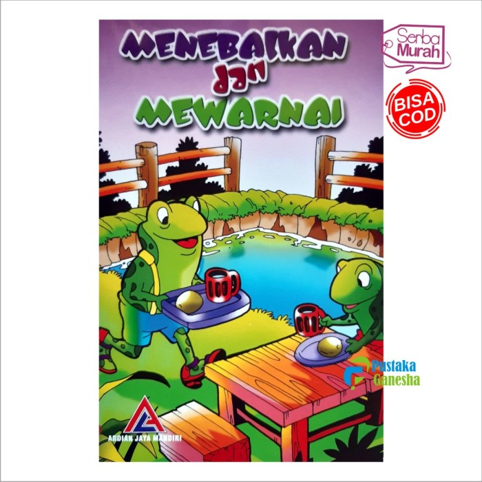 Buku TK Menebalkan dan Mewarnai Latihan Belajar Anak PAUD RA Playgroup Penerbit Ardian Jaya Mandiri