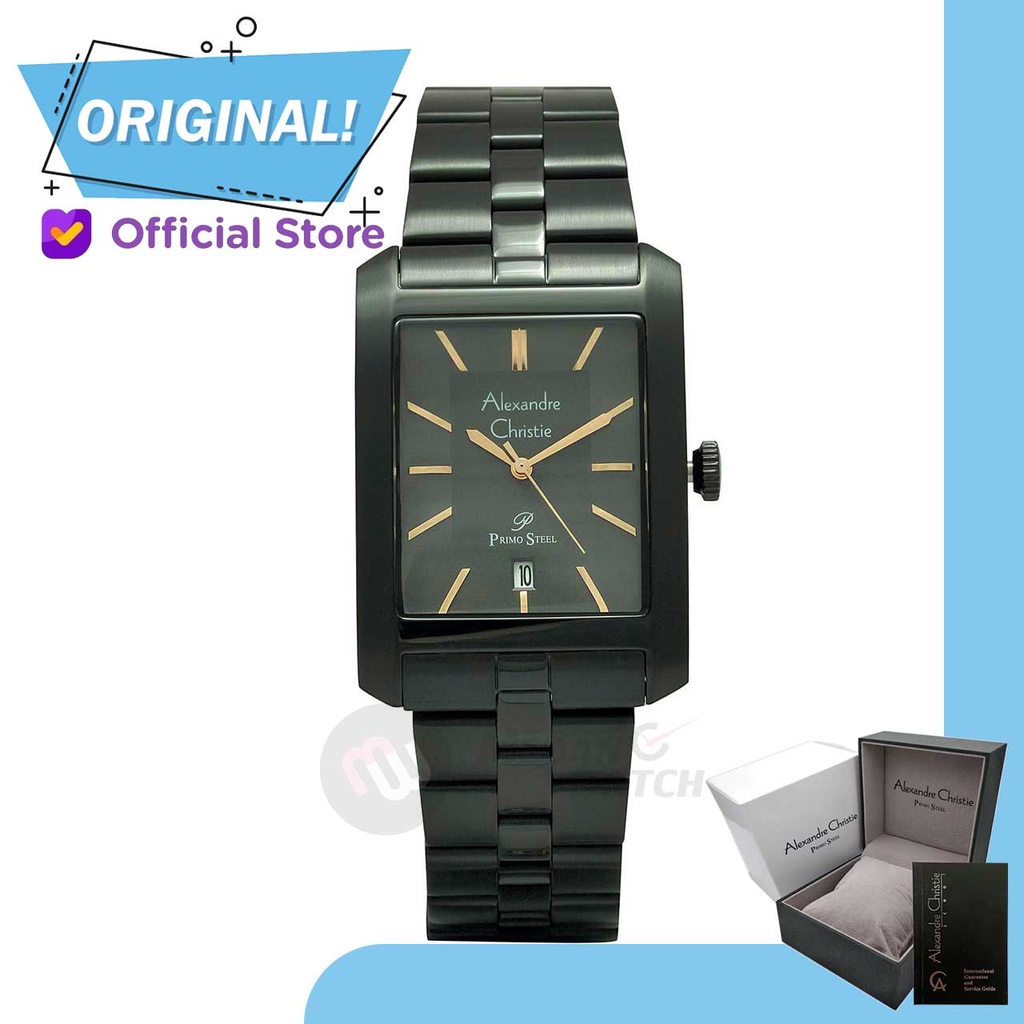 Jam Tangan Pria Analog Alexandre Christie 1019MD AC1019 AC 1019 MD 1019 MDBIPBARG Original Garansi R