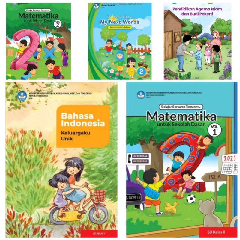 Harga satuan buku teks siswa Kemendikbud kurikulum merdeka untuk SD kelas 2