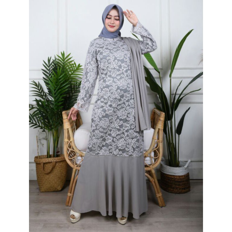 Baju Trend Gamis Brokat 2021 : 30 Trend Baju Gamis Dan Kebaya Brokat