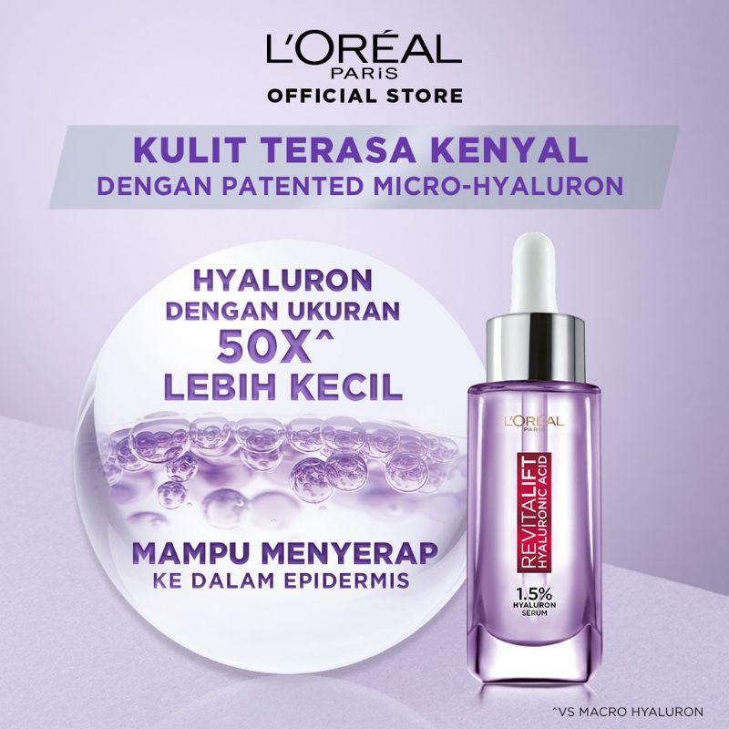 LOREAL Revitalift Hyaluronic Acid Day 50g / Serum 7.5ml / 15ml / 30ml Original