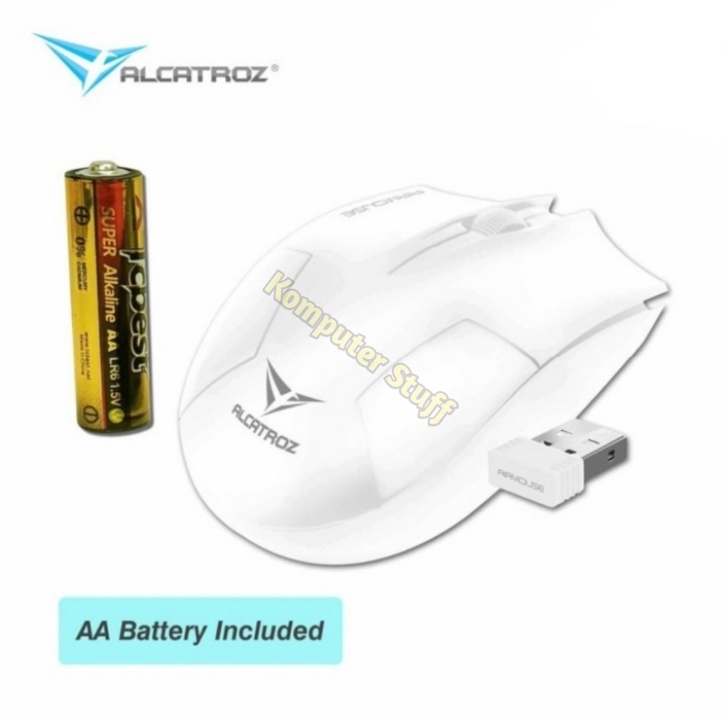 Alcatroz AirMouse Mouse Wireless USB Receiver 2.4 Ghz Free Batrai