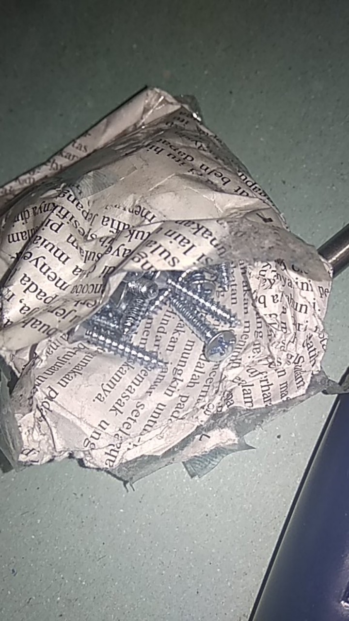 50 Pcs Baut Sekrup Cacing Jf 6 X 3/4 Kepala Rata