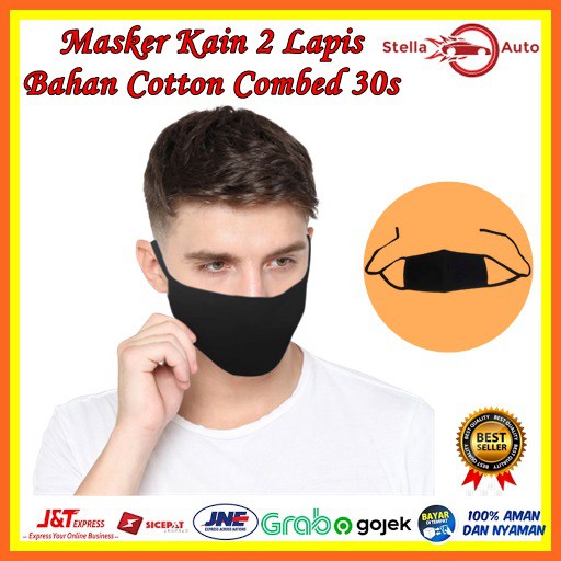 masker kain masker kain 2 lapis masker kain katun masker kain hijab masker kain hijab polos Combed