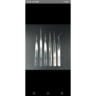Pinset gooi warna silver TS10 TS11 TS12 TS13 TS14 TS15 Stanless steel anti magnetic