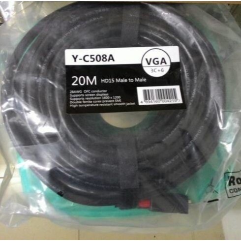 Kabel VGA 20M Unitek YC508A - Kabel VGA Premium