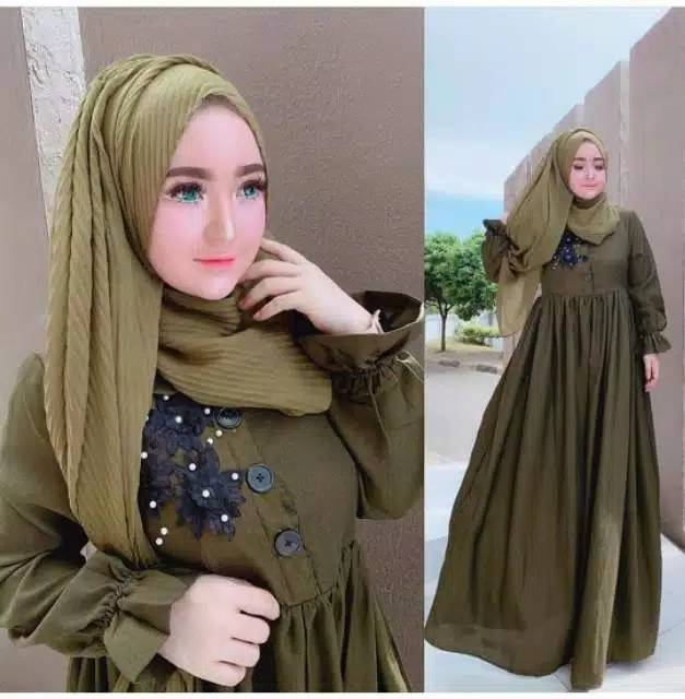 Melisa dress baju gamis pakaisn wsnita fashion muslim