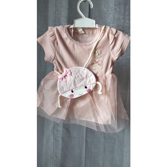 Dress Anak Perempuan Tutu Motif Polos