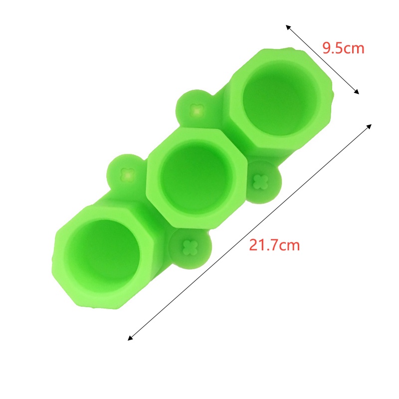 【Silikon 3 Hole】Cetakan Pot Bunga Tanaman Sukulen/Cetakan Pot Bunga Semen/Cetakan Pot Tanaman Sukulen Bentuk Heksagonal