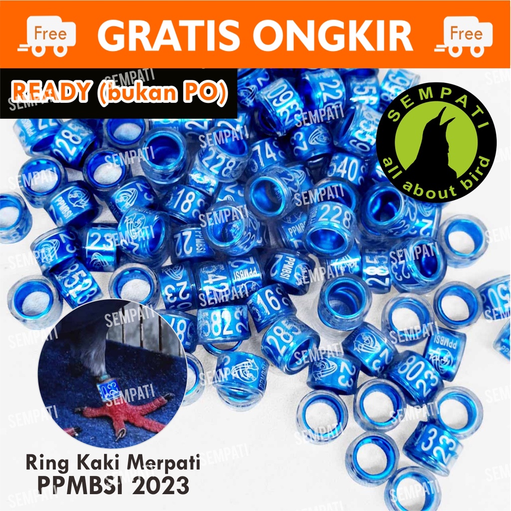 READY STOCK (BUKAN PO) Ring Merpati Pusat SI PPMBSI Ring Merpati Balap NEW 2023PPMBSI GARANSI ORIGINAL Ring Kaki Burung Merpati Balap PPMBSI 2023 Pusat Ring Merpati