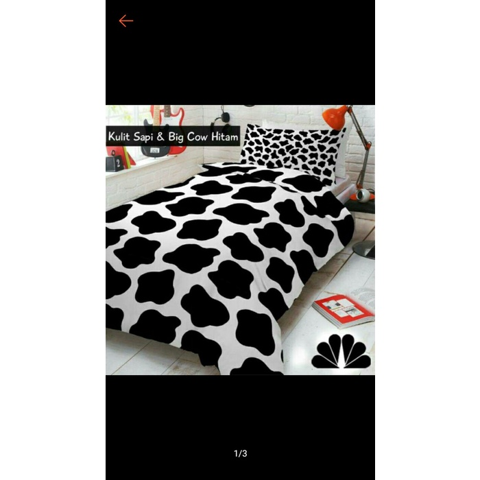 sprei motif sapi/cow