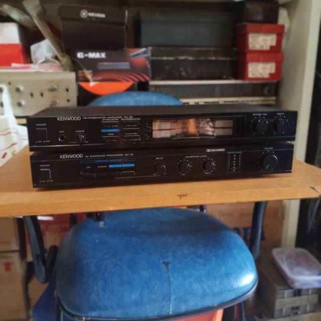 KENWOOD reverb amplifier RA-55,Av surround processor SC-75