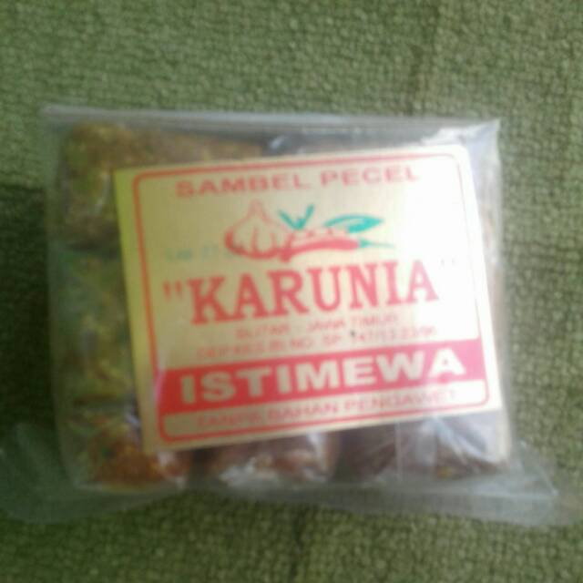 

Sambel pecel karunia