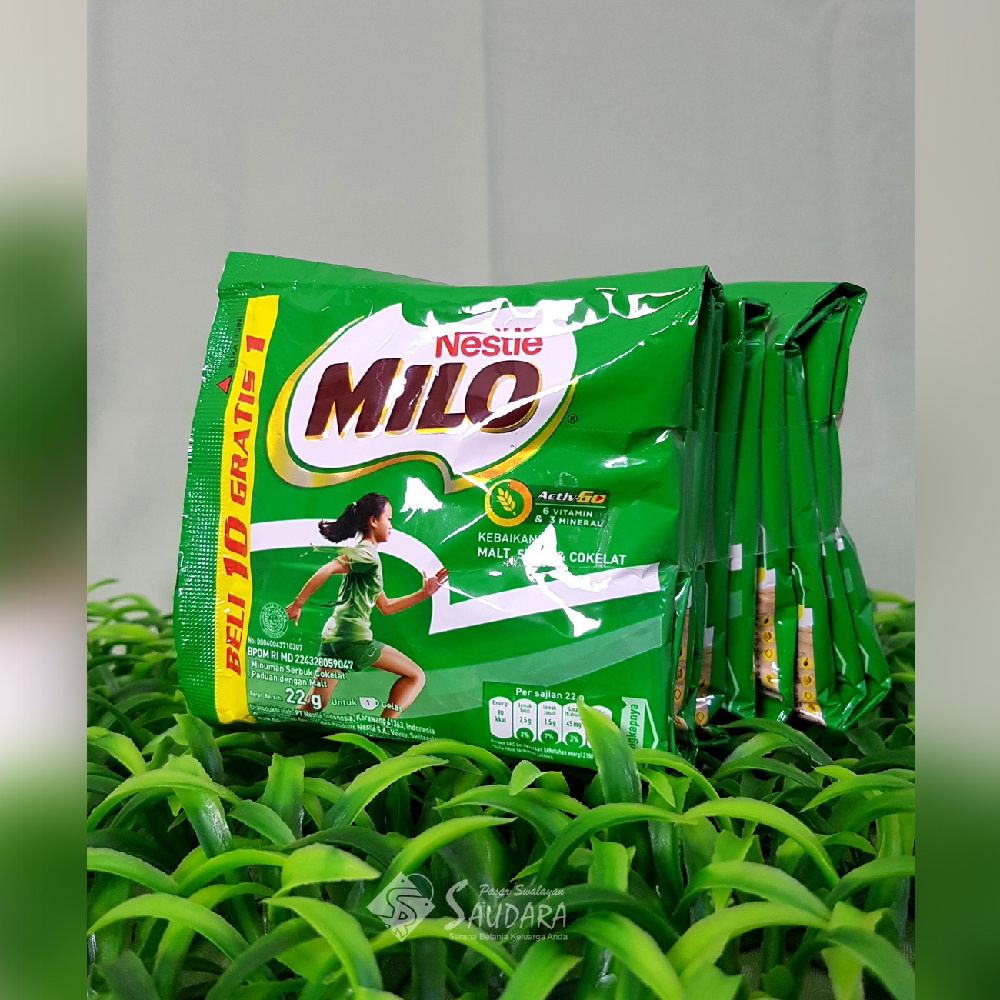 

Milo Activ-Go Sachet 22 gr Susu Bubuk Anak - 1 Renceng 10 Sachet - Buy 10 Free 1 Sachet