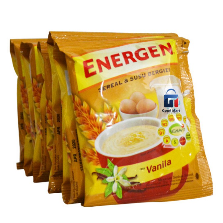 

RENCENG Energen - Minuman Sereal Susu Bergizi Rasa Vanilla - 10pcs x 29gr