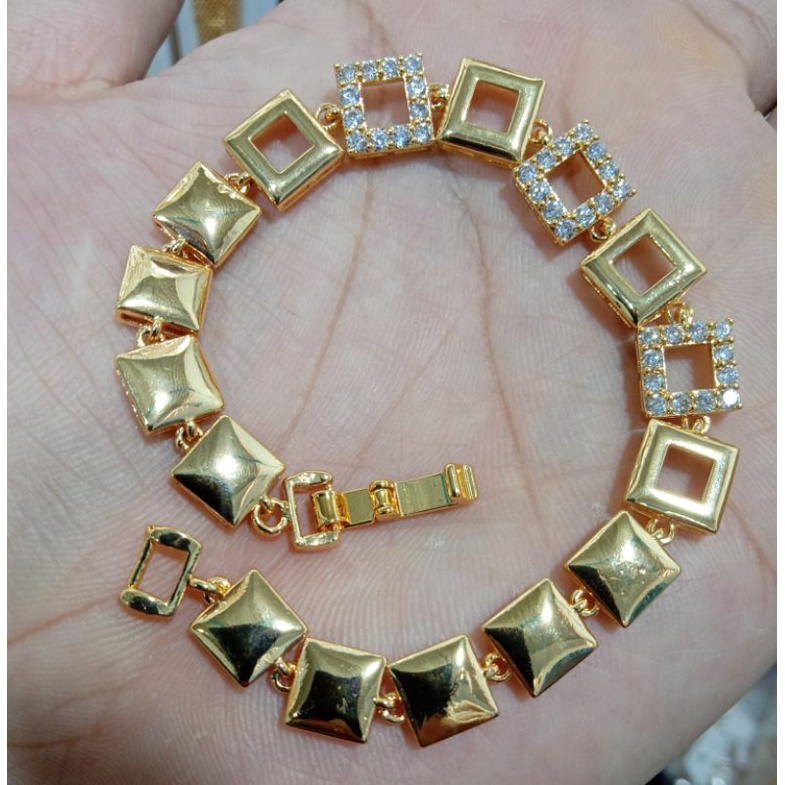 XK-Gelang tangan xuping wanita berlapis emas uk18