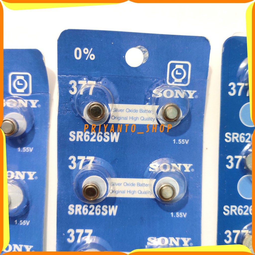 10Pcs Batu jam baterai Batrei Sony SR 626 Sw Sony SR626Sw