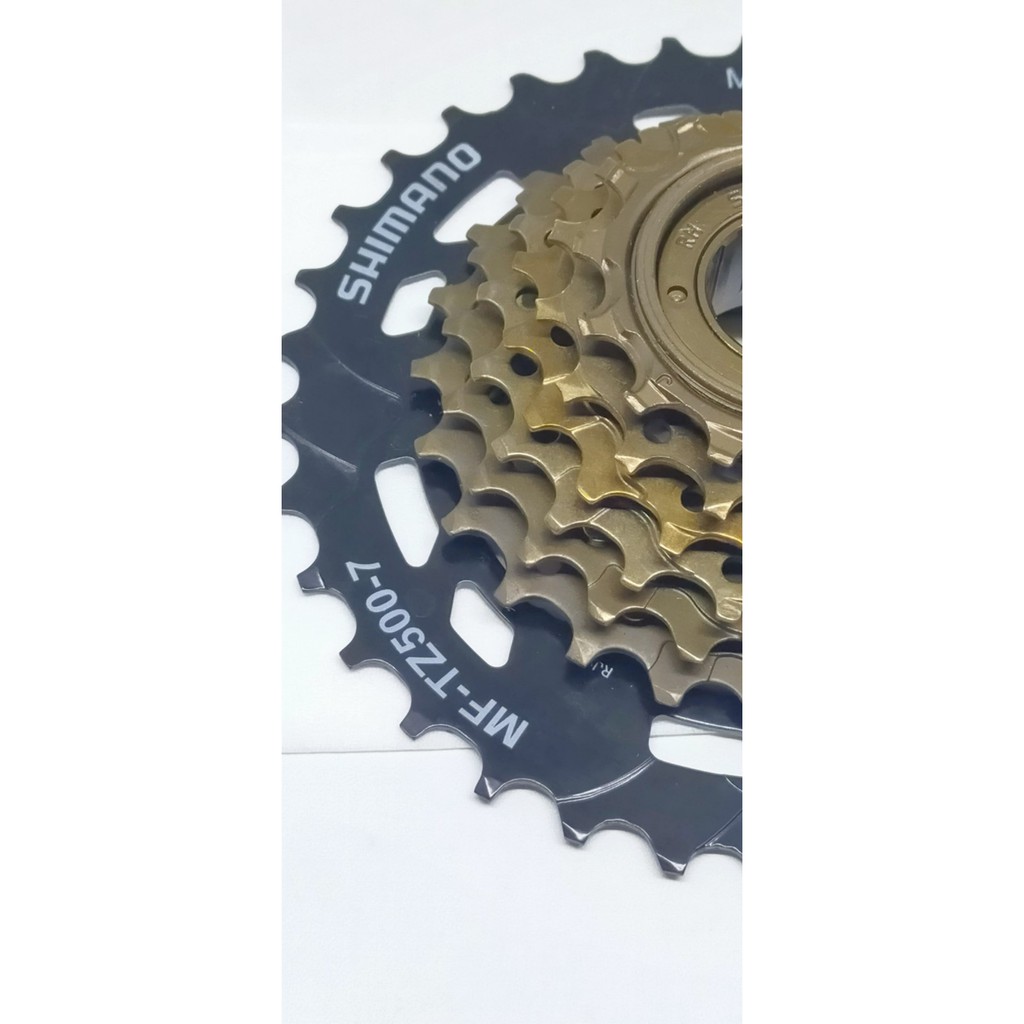 Freewheel sproket 7 speed gir belakang susun megarange sepeda MTB lipat shimano