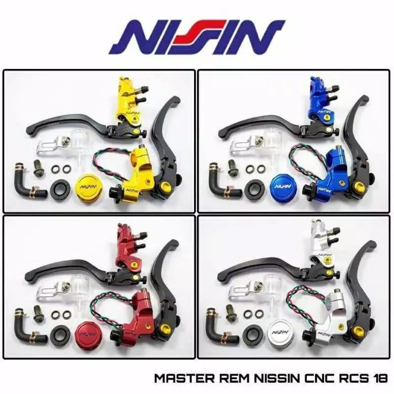 Master Rem Nissin Tabung Pisah RCS 19 Full Warna Universal Semua Motor