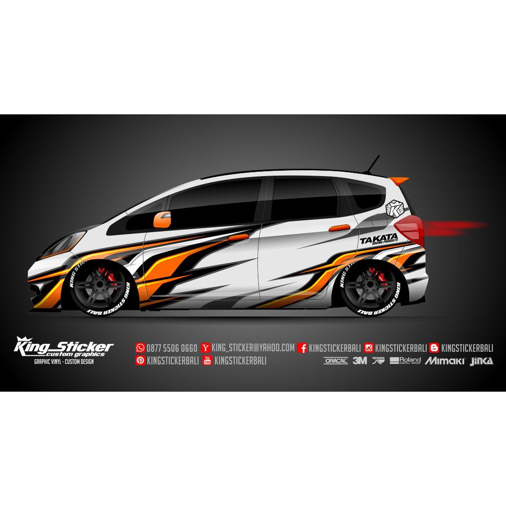 COD Cutting Sticker Mobil Racing Sport Terbaru Shopee Indonesia