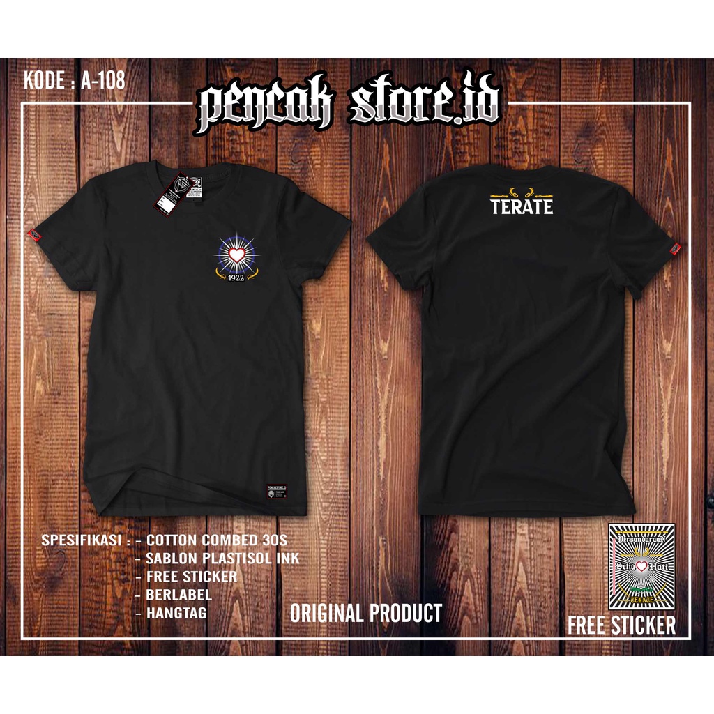 KAOS PSHT SIMPEL DISTRO + BONUS KAOS PSHT PREMIUM