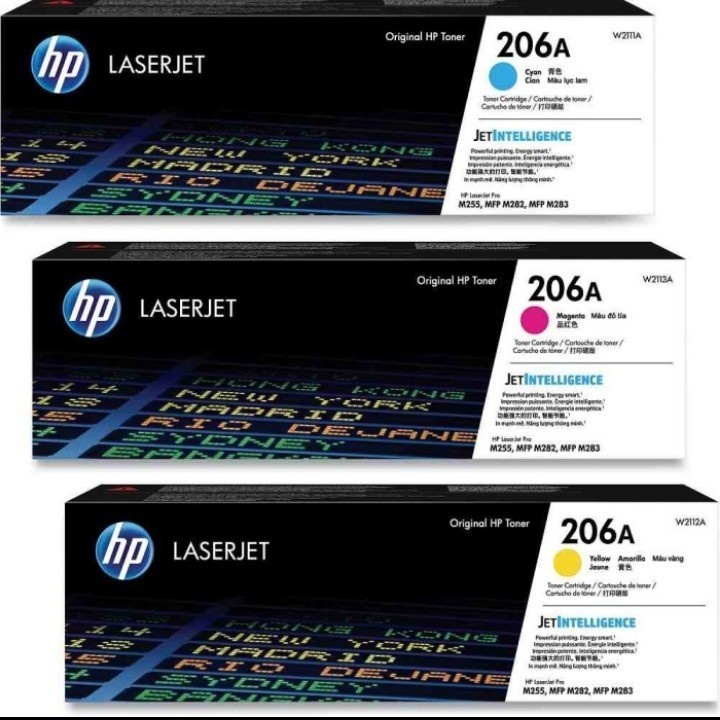 Toner HP 206A 1 SET C, M, Y Original LaserJet Cartridge