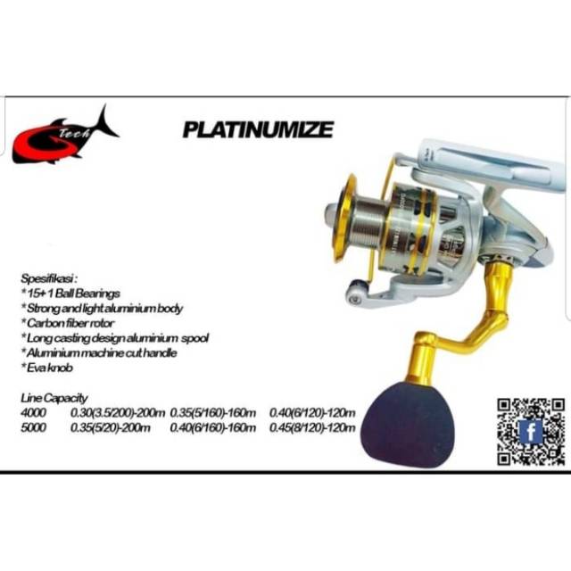 Reel GTECH PLATINUMIZE LIMITED EDITION SW 5000PG