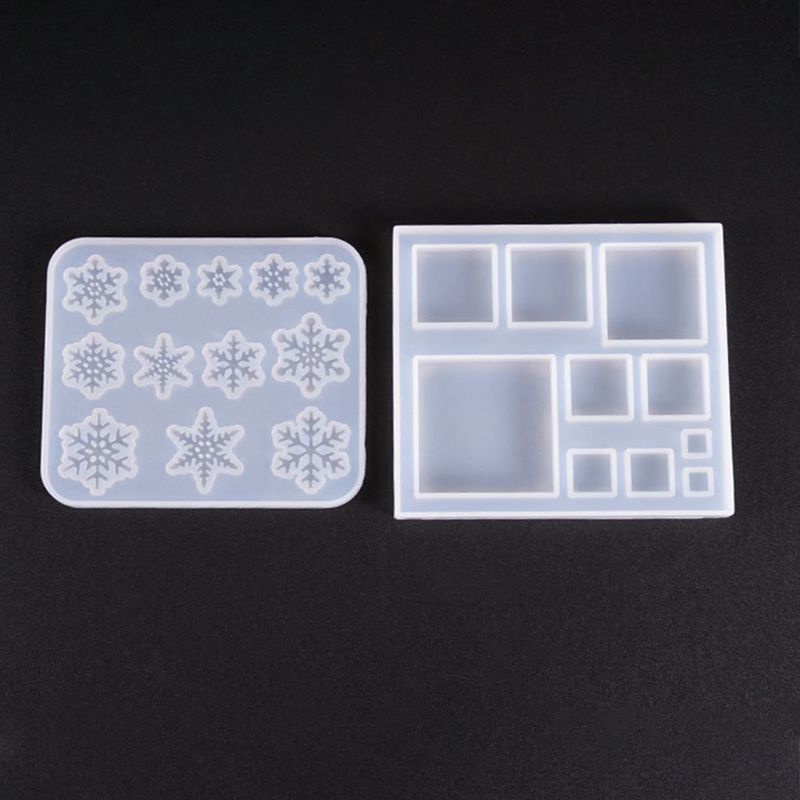 Siy Cetakan Resin Uv Bentuk Snowflake Bahan Silikon Untuk Membuat Perhiasan Diy