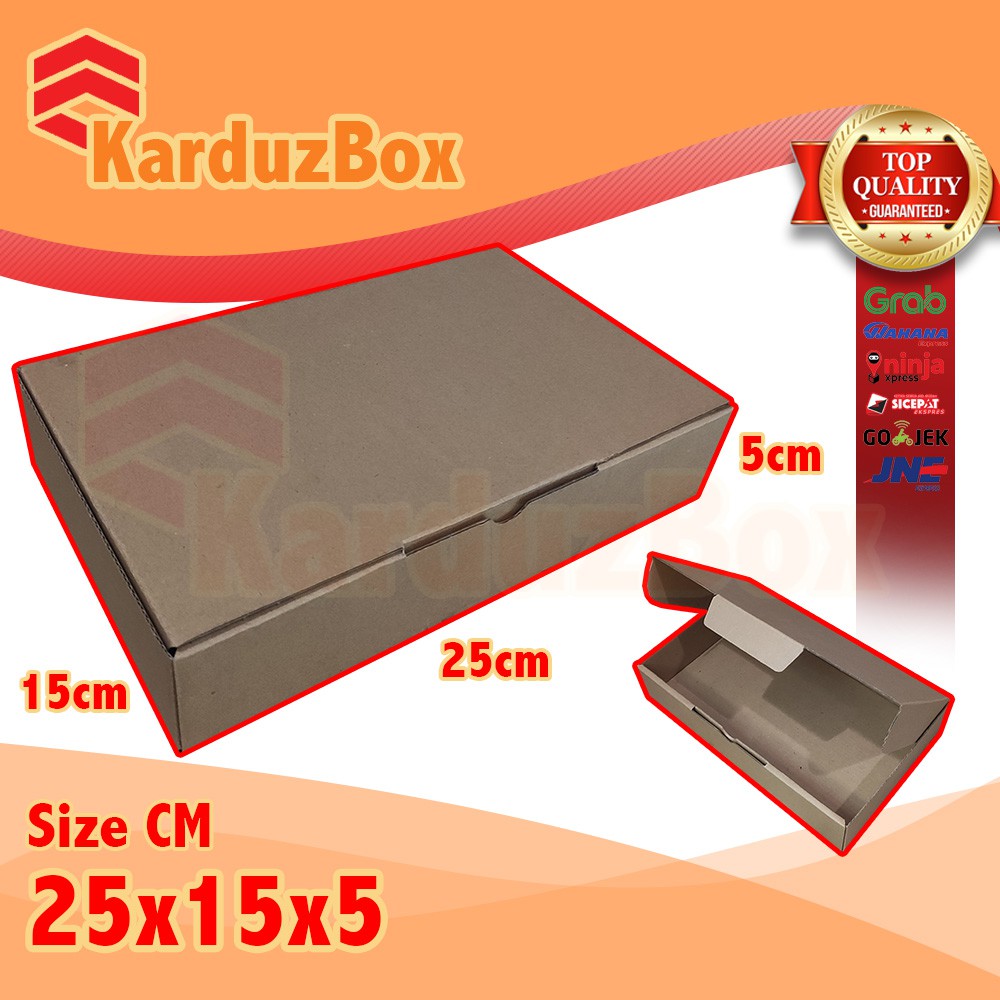 

25x15x5 kotak Kardus Packing Box Pizza, box hampers, box kado, kardus DIECUT polos