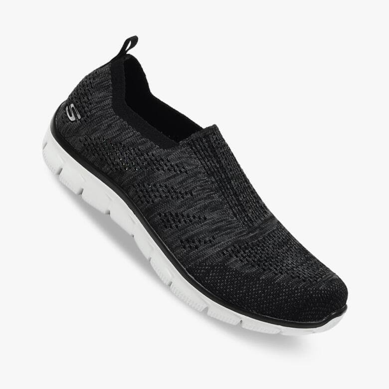 Skechers Empire Inside Look. Black. 12419BKW. Sepatu Wanita. Original