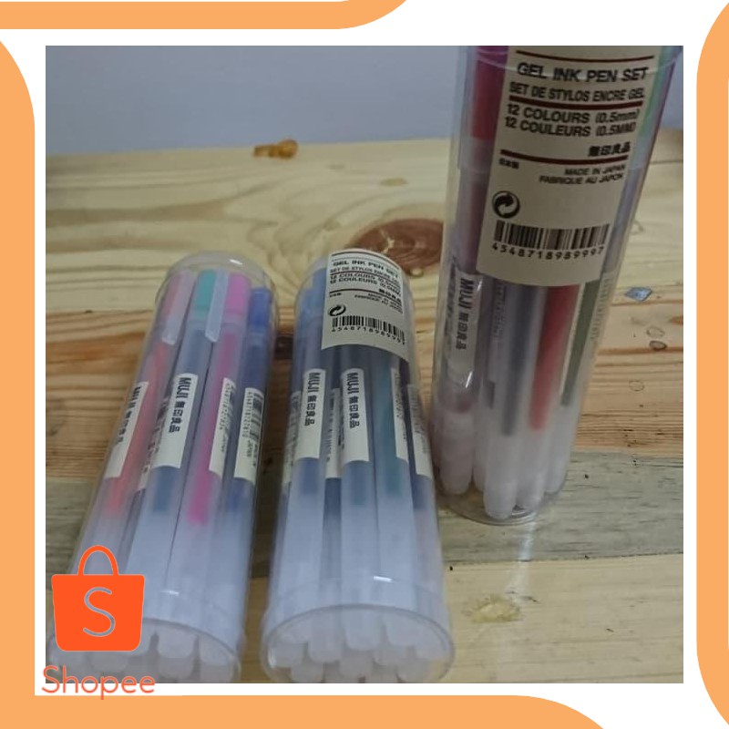 

Unik tools n parts Muji Ink Gel Pen set of 12 tube 19DEZ Murah