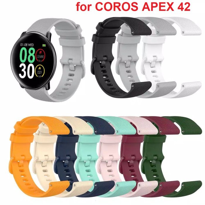 Tali Jam Tali Jam COROS APEX 42 42mmSilicone strap band pace 2 pace2