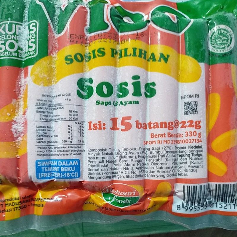 

sosis sapi & ayam 15pcs