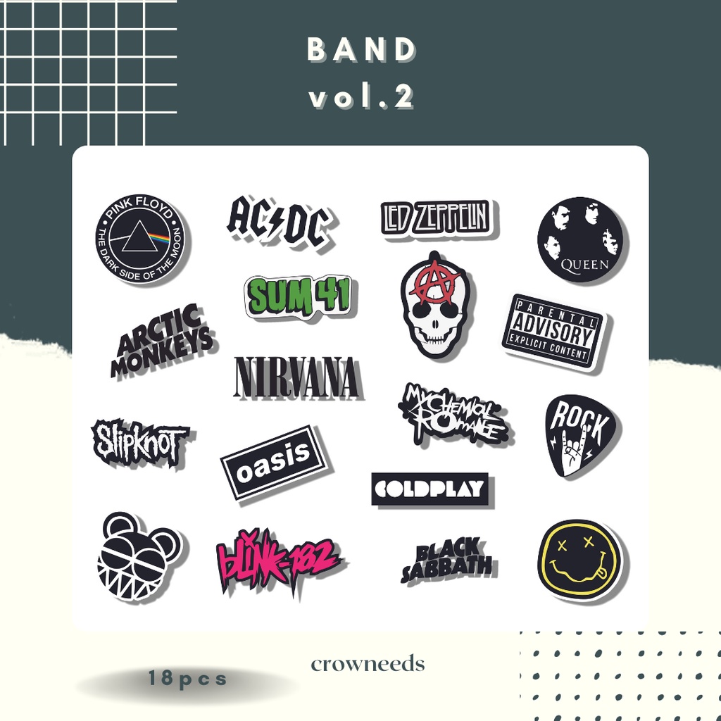 

[STIKER BAND VOL.2] STICKER AESTHETIC | STICKER TUMBLR | STIKER PACK | STIKER LAPTOP | STIKER HP | STIKER AESTHETIC | STIKER BAND | STIKER LOGO | STIKER HYPEBEAST