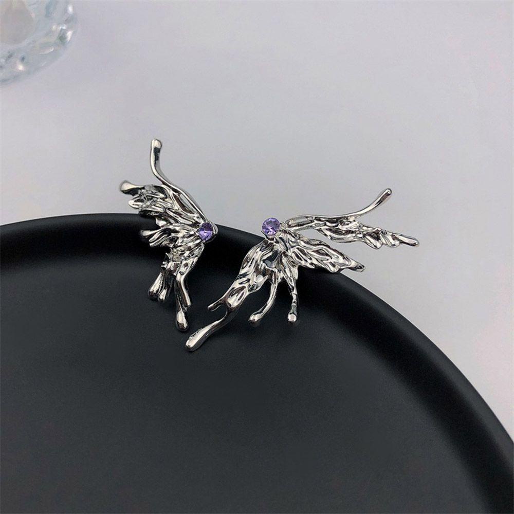 Preva Liquid Butterfly Earring Fashion Anting Logam Baru Perhiasan