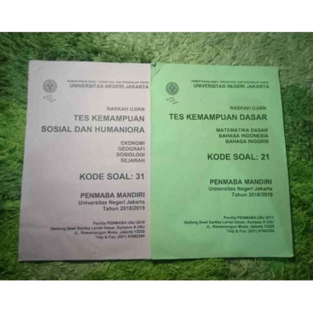 Buku Penmaba Unj Bonus Pdf Soal2 Penmaba Unj Shopee Indonesia
