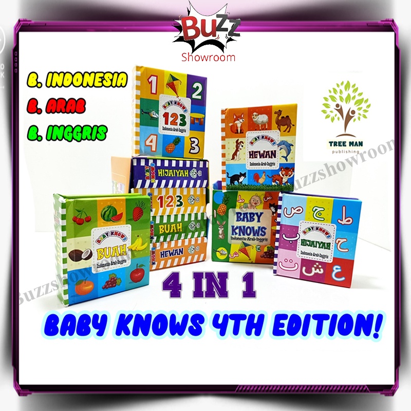 Baby Knows Buku Edukasi Anak Bayi Pop Up Book Multi bahasa