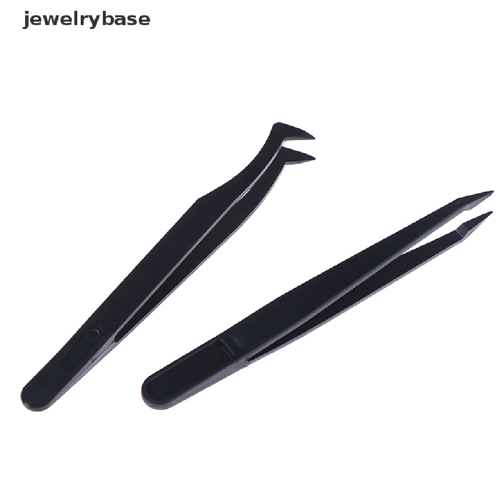 (jewelrybase) Pinset Ujung Lurus / Lengkung Bahan Plastik Untuk Lukisan Diamond