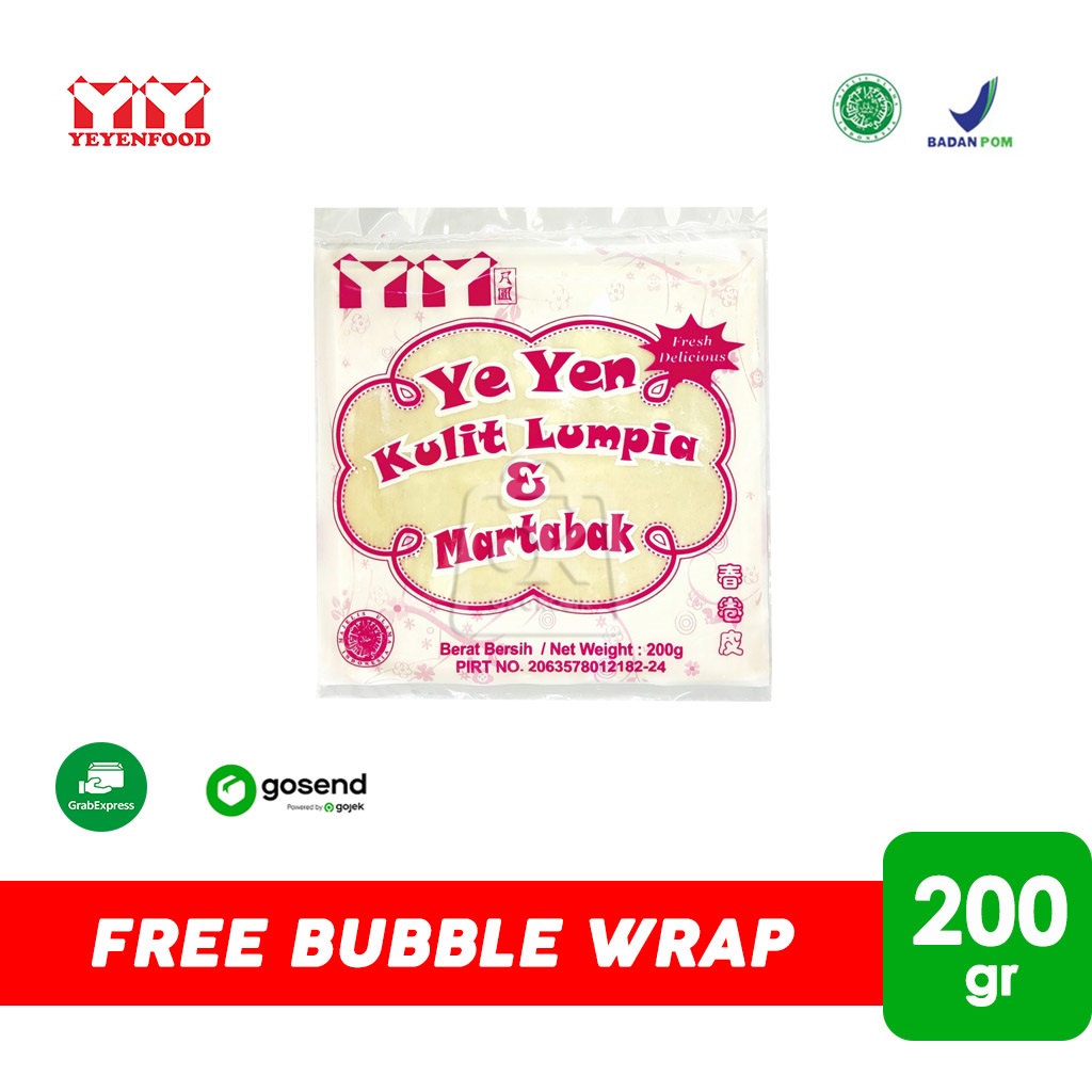 

Kulit Lumpia / Martabak Yeyen 200gr (KHUSUS INSTANT)