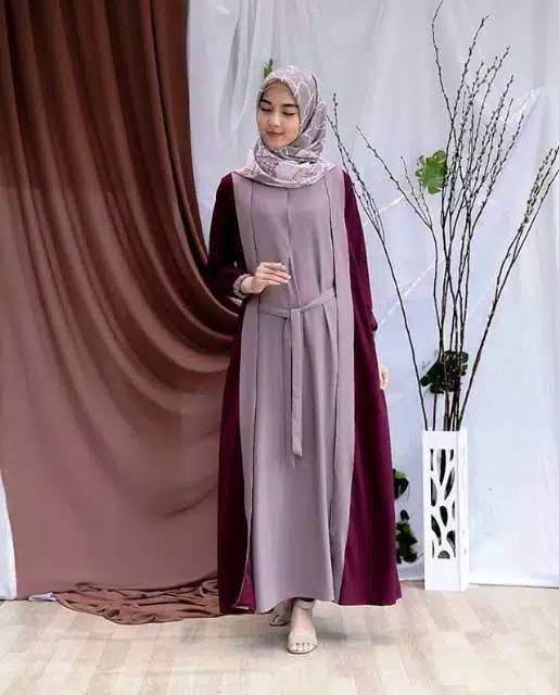 fashionshop119 Wirasha Maxi / Gamis / Baju Muslim / Gamis Kombinasi / Long Dress (fs)