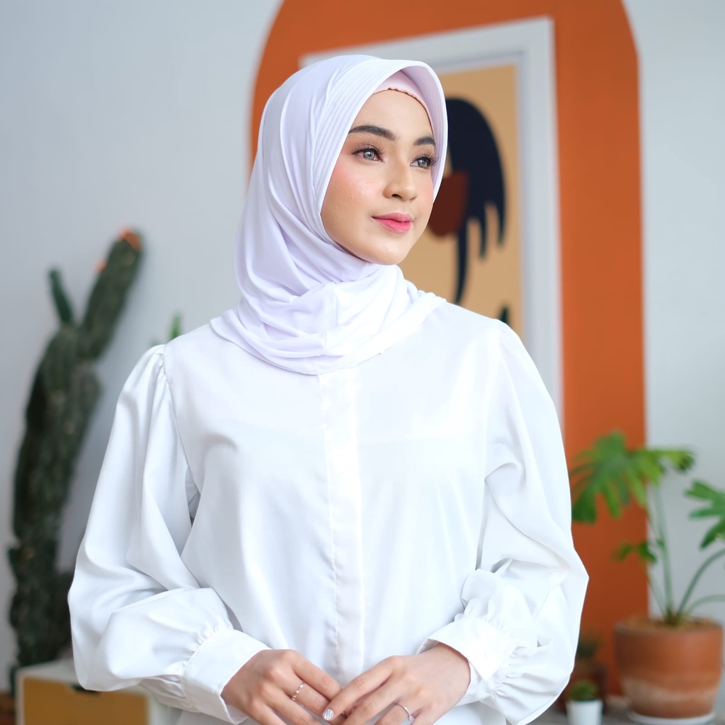 Hijab Instan Sporty Volly | Kerudung Khimar Instan Pet Jersey⁷