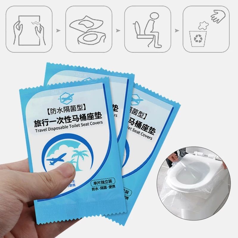 【GFY】 Tissue Plastik isi1 untuk alas dudukan Kloset Toilet Umum 1x Pakai waterproof anti kuman 【COD】