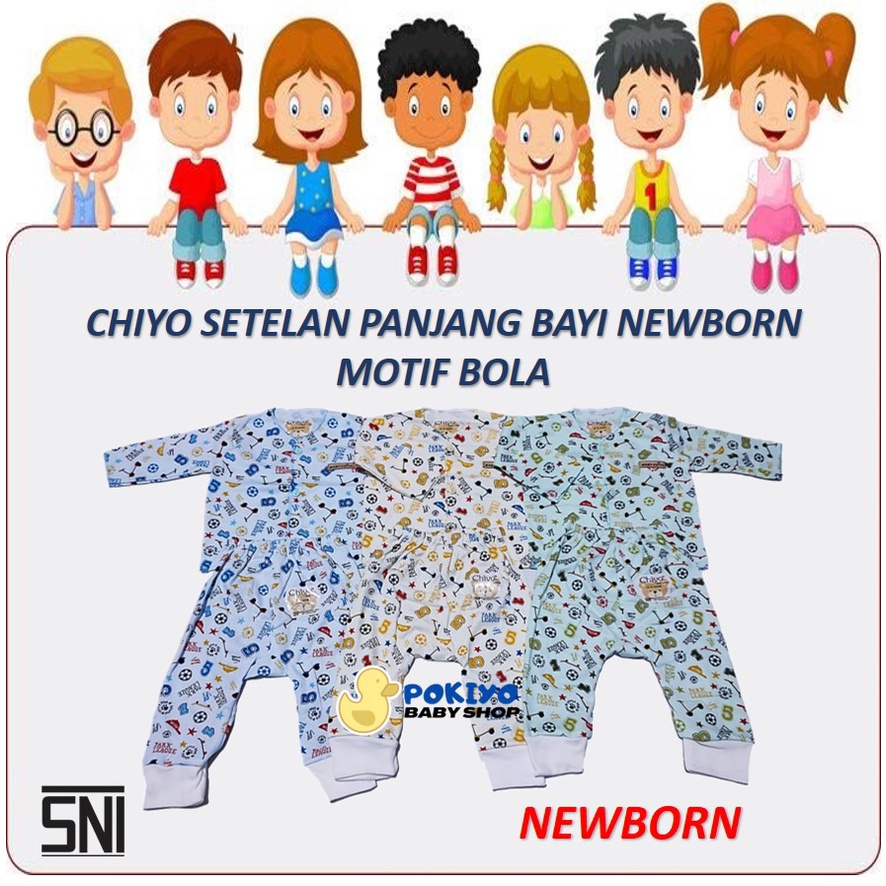 Chiyo Setelan Panjang Bayi Motif Newborn