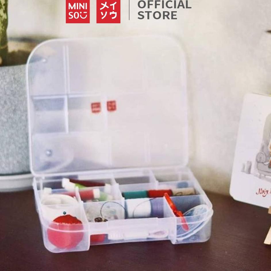 【murah】 MINISO Kotak Benang Jahit / Alat Jahit Lengkap / Peralatan Jarum Satu Set Sewing Box