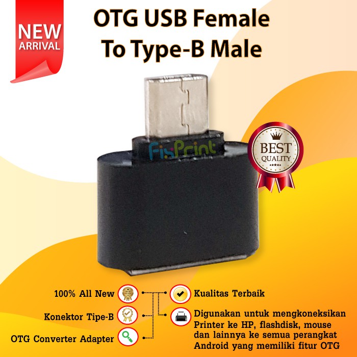 OTG USB Female to Type-B Male New OTG USB Tipe B Converter Adapter