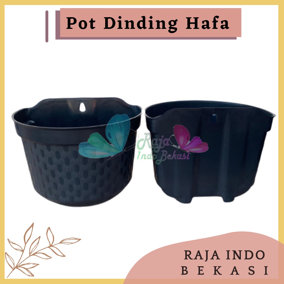 Pot Dinding Cantol Hafa 20 Cm Hitam Pot Dinding Tempel Dekorasi Putih Panjang Aesthetic Besar Kecil Pager Balkon Pagar Unik  Pot Tembok - Tanaman Bunga Hias Dinding Tempel Bibit Plastik TB Flower 22 23 25 27 28 30