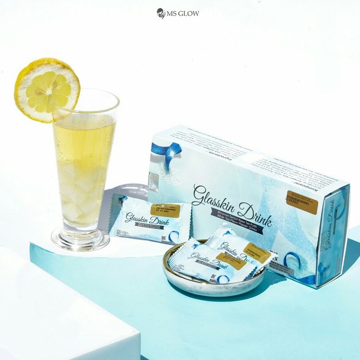 MS Glow Glasskin Drink - Minuman Whitening - Qheesnaofficial