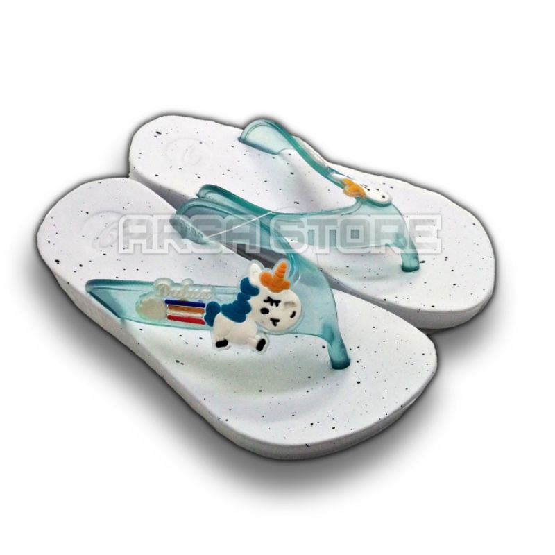 Sandal Jepit Unicorn Anak Perempuan / Sendal Capit Kuda Poni Anak Cewe / Kado Murah Untuk Anak 2021