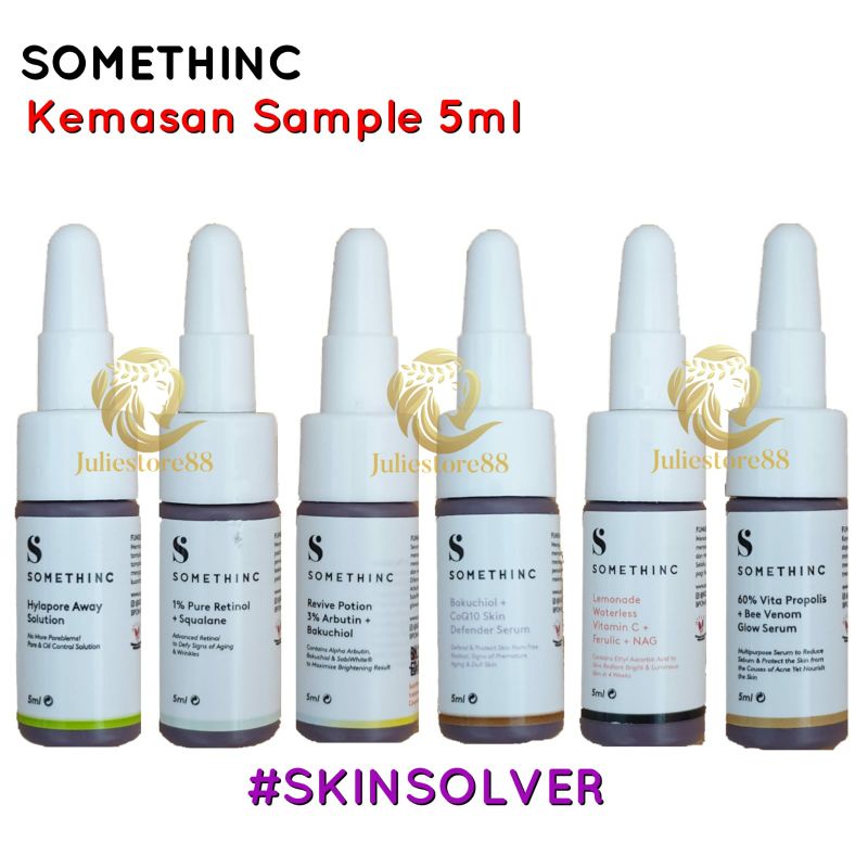 (Sample) SOMETHINC SKINSOLVER Vita Propolis Hylapore Retinol Squalane Revive Skin Defender Lemonade